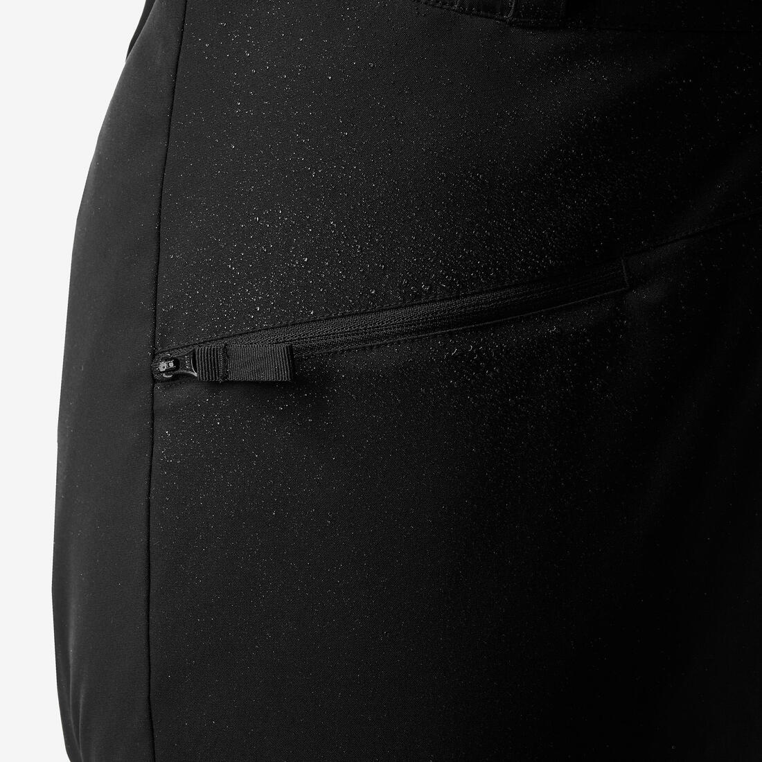 Women’s warm and comfortable skiing and snowboarding trousers, Ski 100 - Black - Image 4