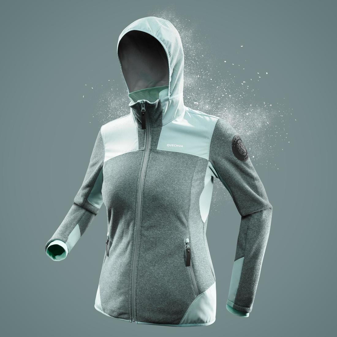 Women's Warm Fleece Hiking Jacket - SH500 X-WARM - Image 3