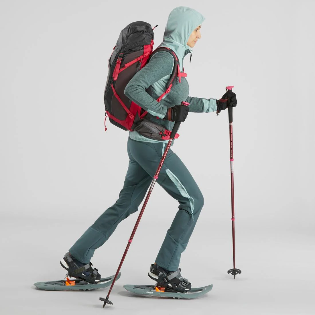 Women's Warm Fleece Hiking Jacket - SH500 X-WARM - Image 5
