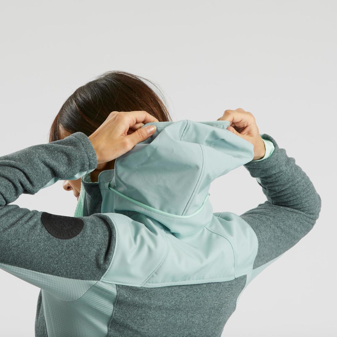 Women's Warm Fleece Hiking Jacket - SH500 X-WARM - Image 6