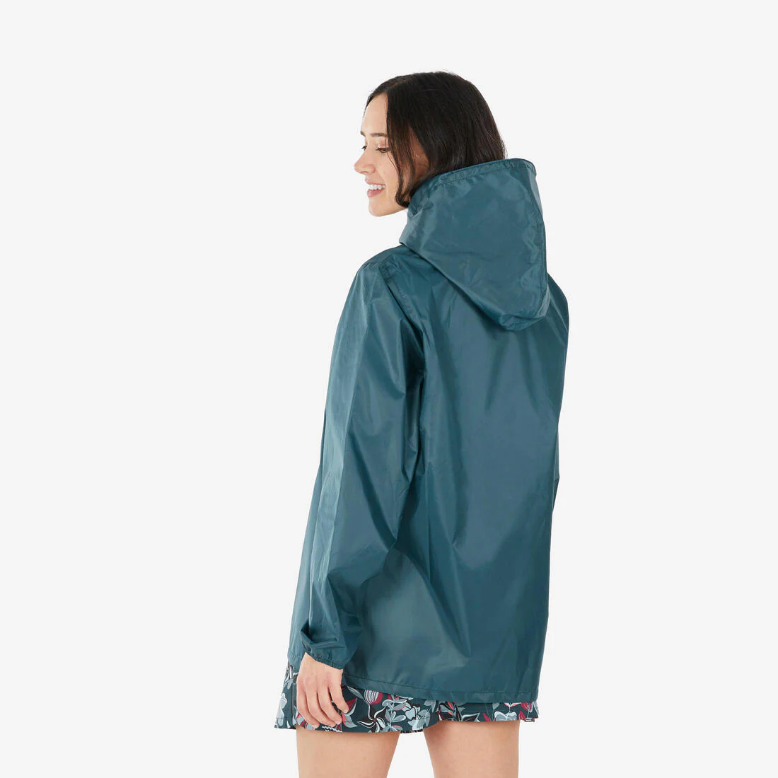 Women’s Water-repellent, Windproof Hiking Jacket Raincut 1/2 Zip - Blue - Image 3