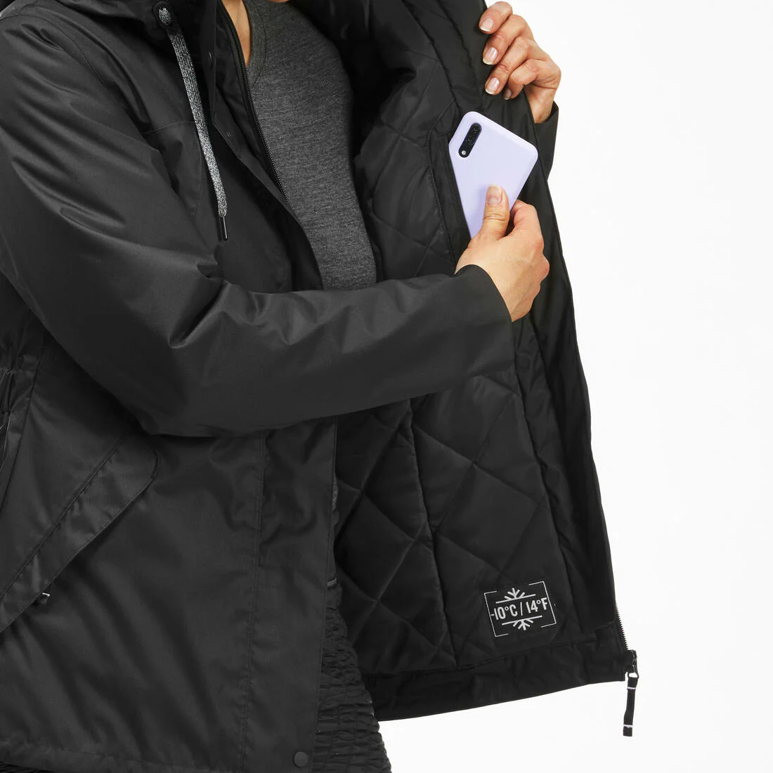 Women’s waterproof hiking jacket -10°C, NH500 - Image 7