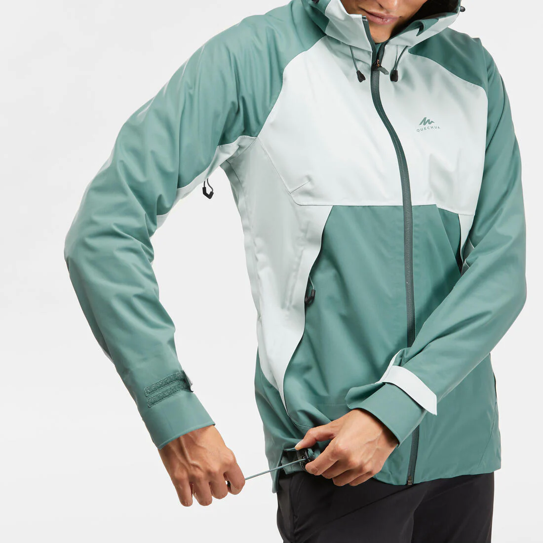 Women’s waterproof hiking jacket, MH500 - Orange & - Image 40