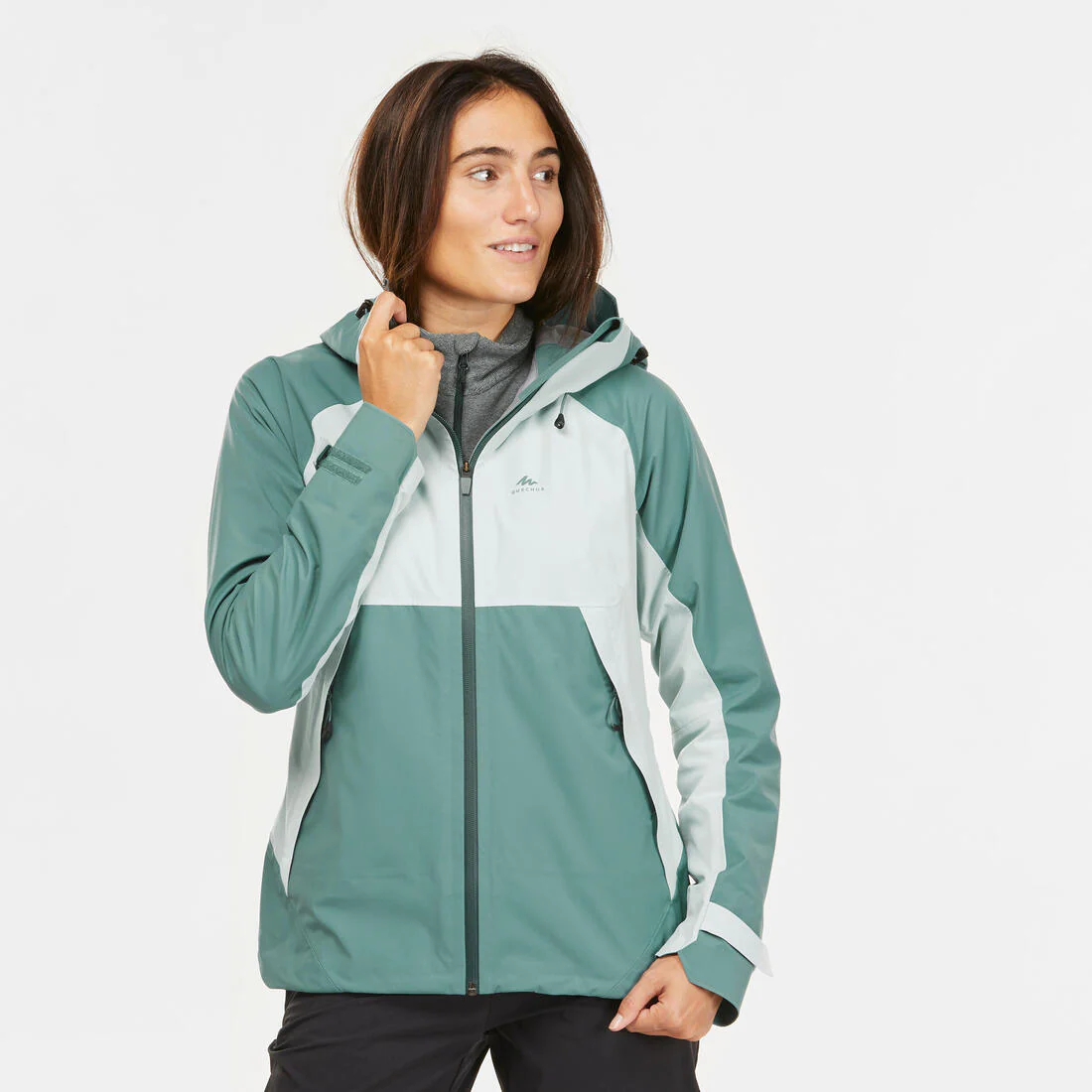 Women’s waterproof hiking jacket, MH500 - Orange & - Image 42