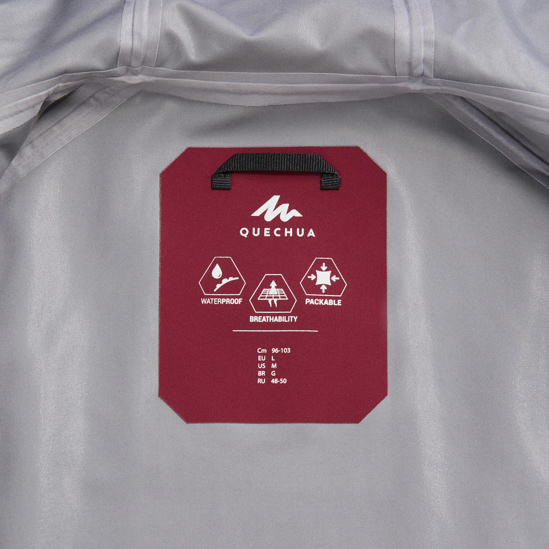 Women’s waterproof hiking jacket, MH500 - Orange & - Image 54
