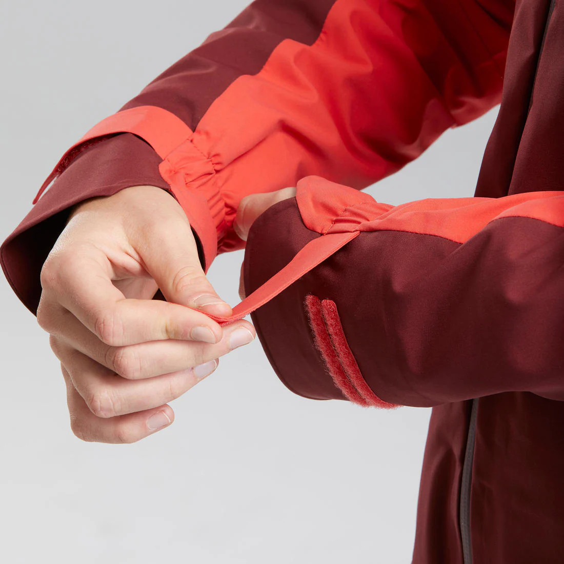 Women’s waterproof hiking jacket, MH500 - Orange & - Image 55