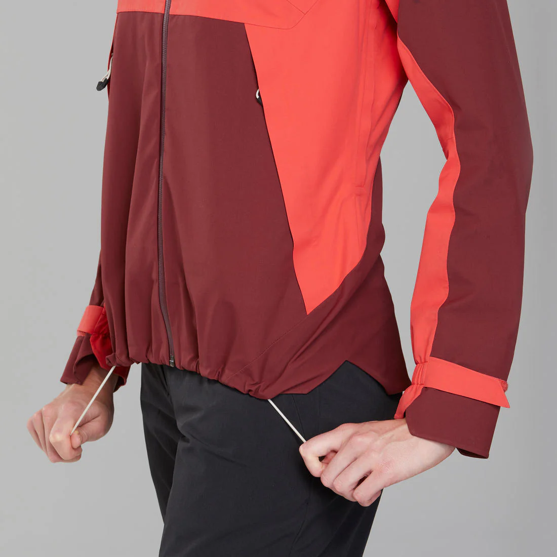 Women’s waterproof hiking jacket, MH500 - Orange & - Image 56