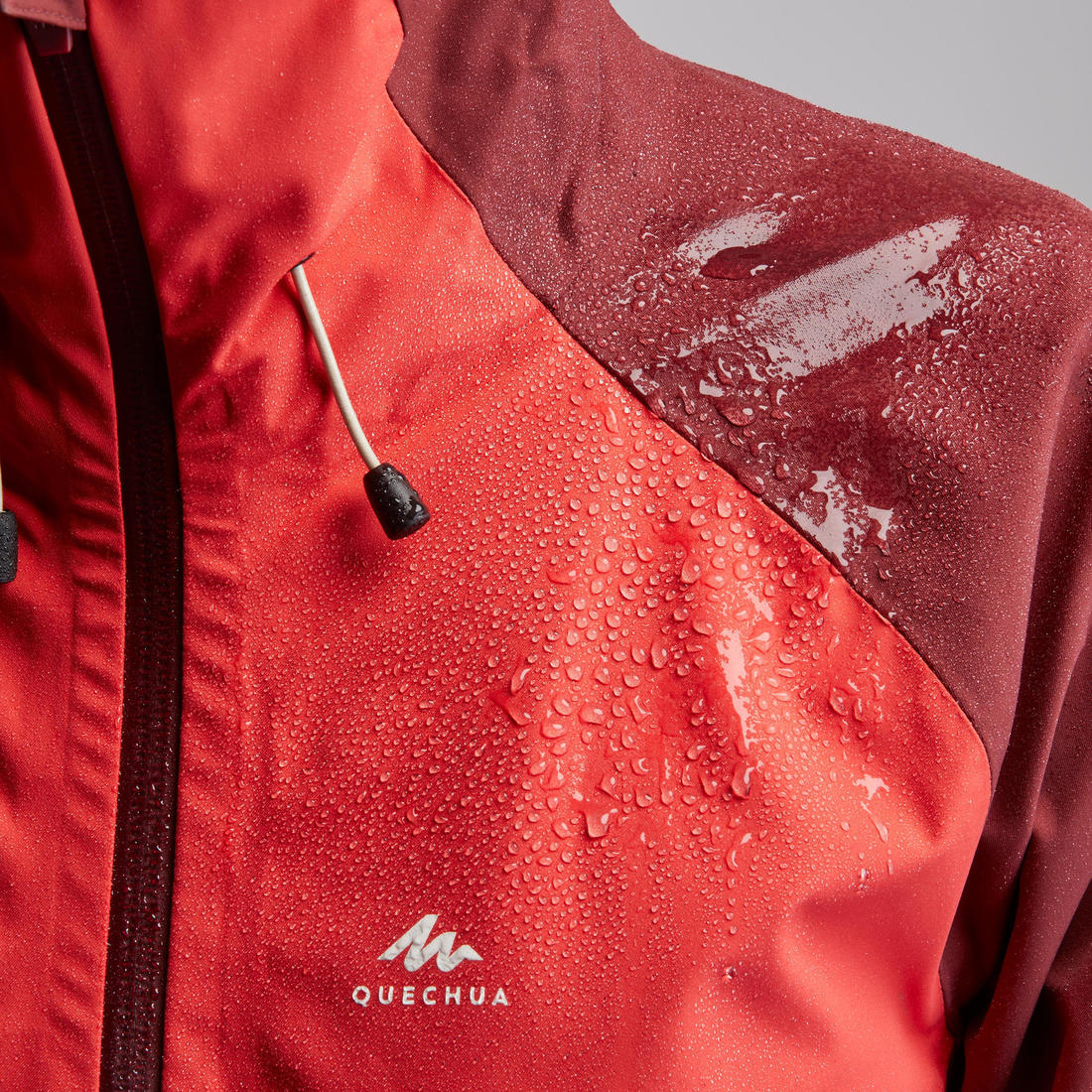 Women’s waterproof hiking jacket, MH500 - Orange & - Image 58