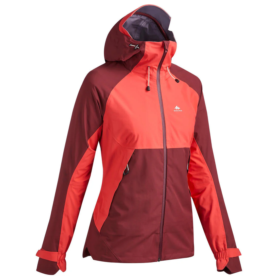 Women’s waterproof hiking jacket, MH500 - Orange & - Image 59