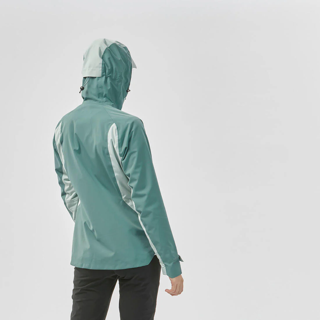 Women’s waterproof hiking jacket, MH500 - Orange & - Image 60