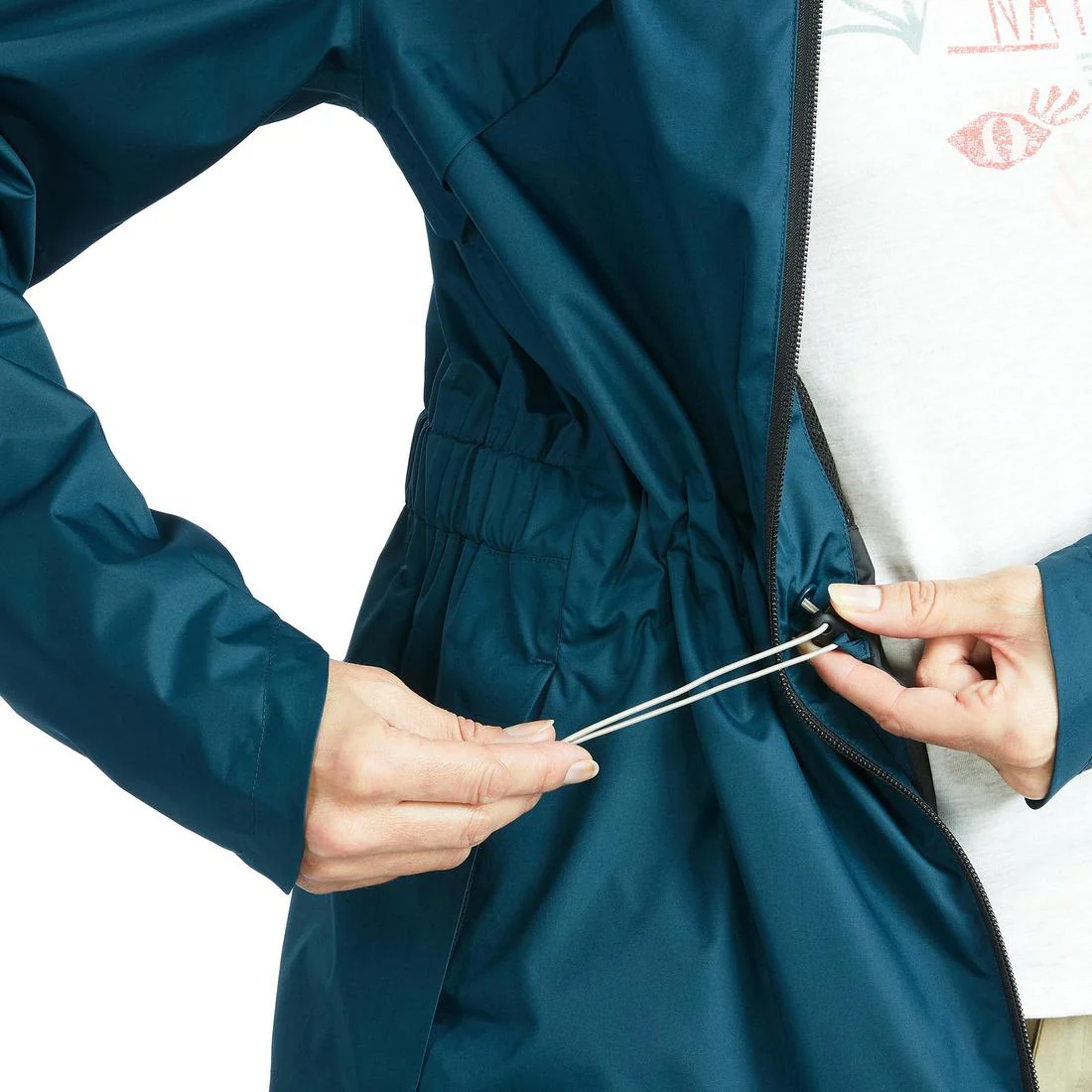 Women’s Waterproof Hiking Jacket NH500 - Image 14