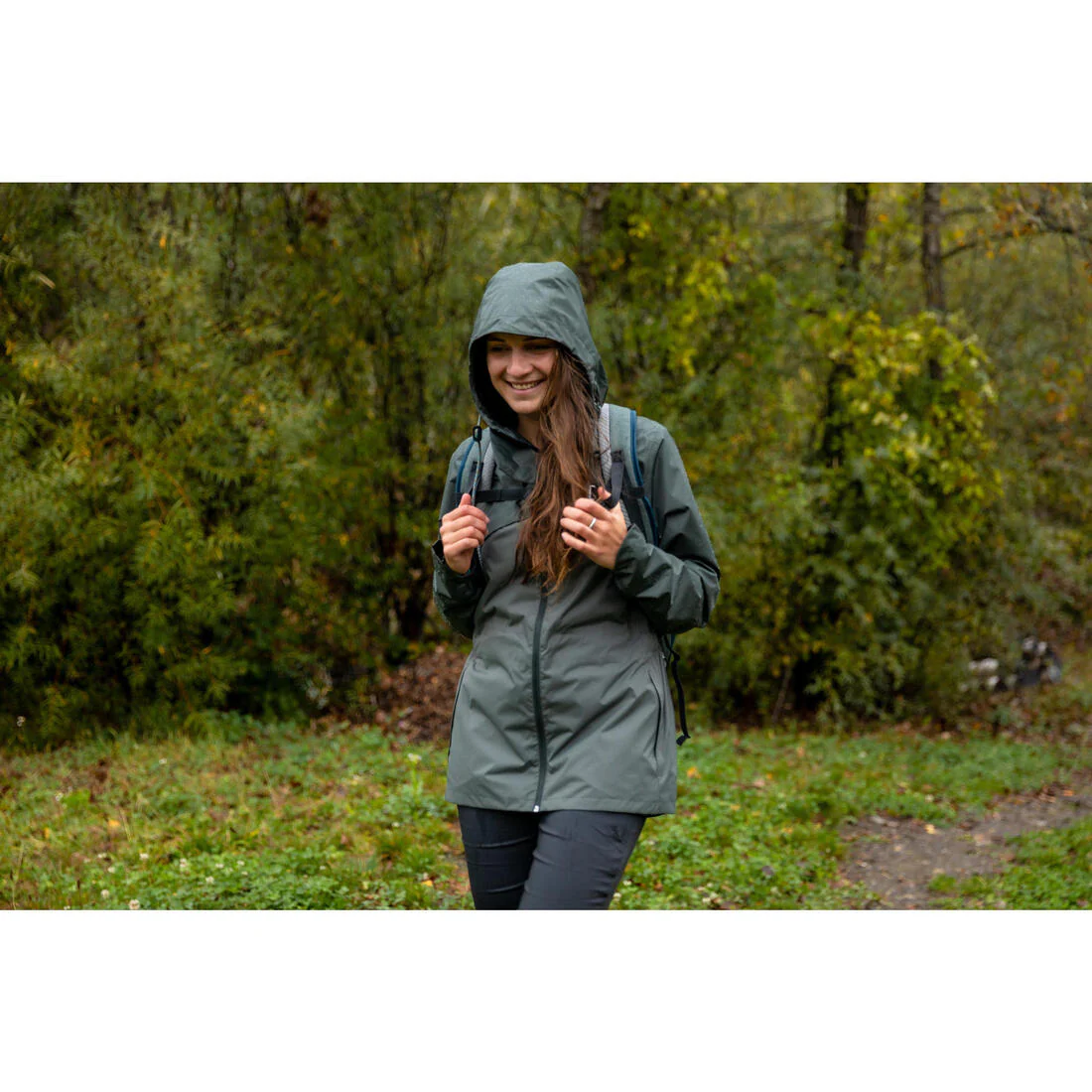 Women’s Waterproof Hiking Jacket NH500 - Image 39