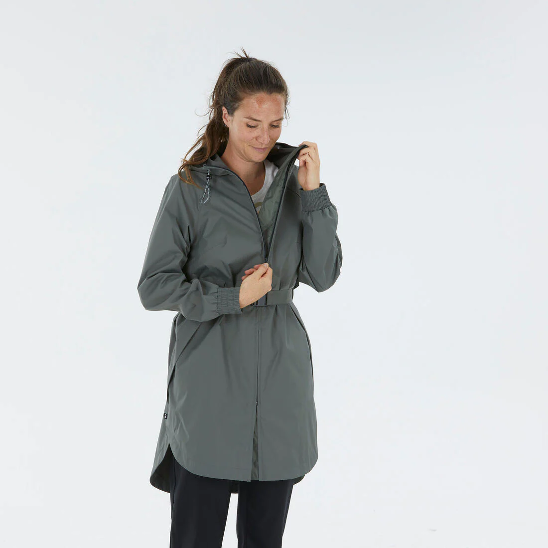Women’s waterproof hiking jacket, Raincut Long - Image 10