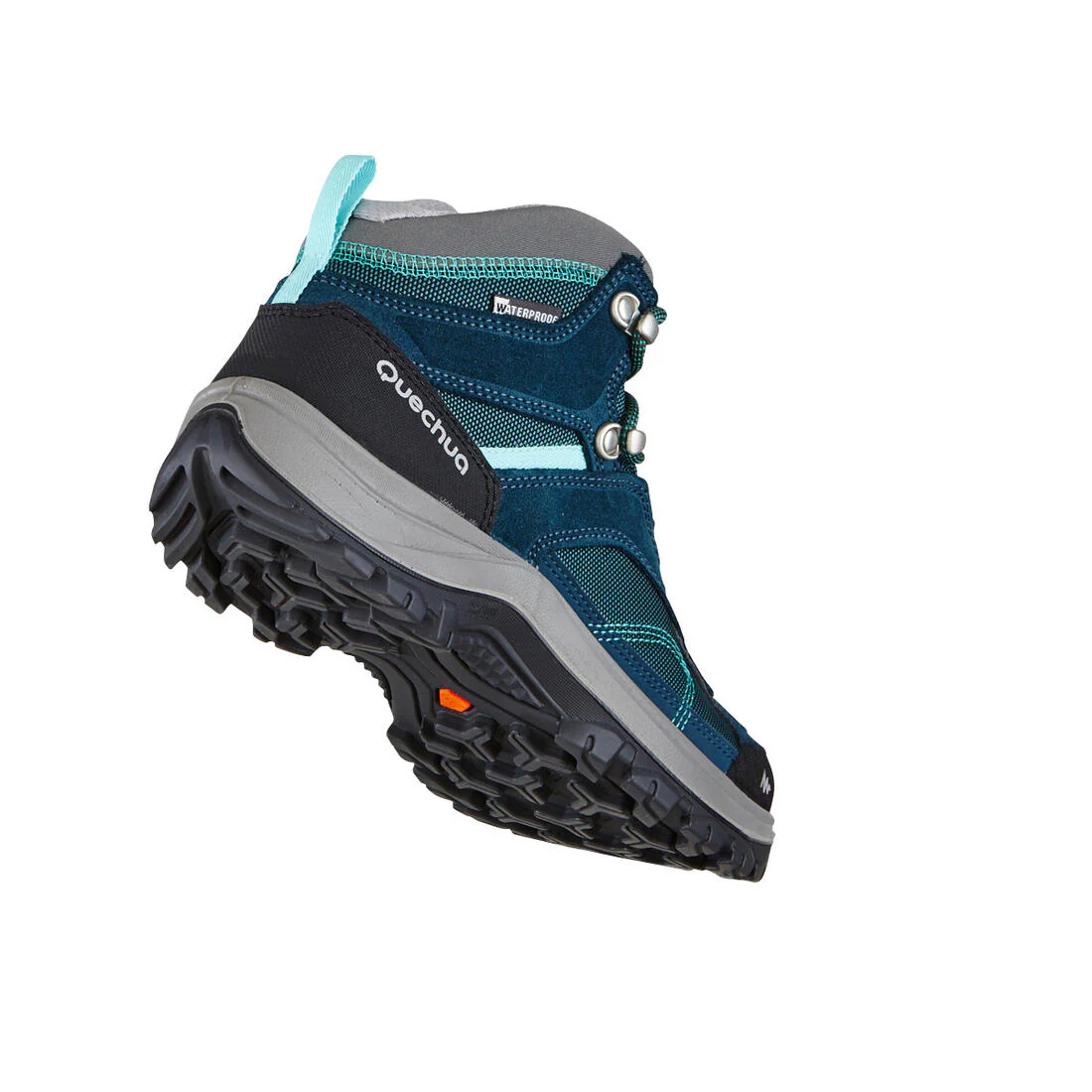 Women’s waterproof mountain walking boots - MH100 Mid - Turquoise - Image 10