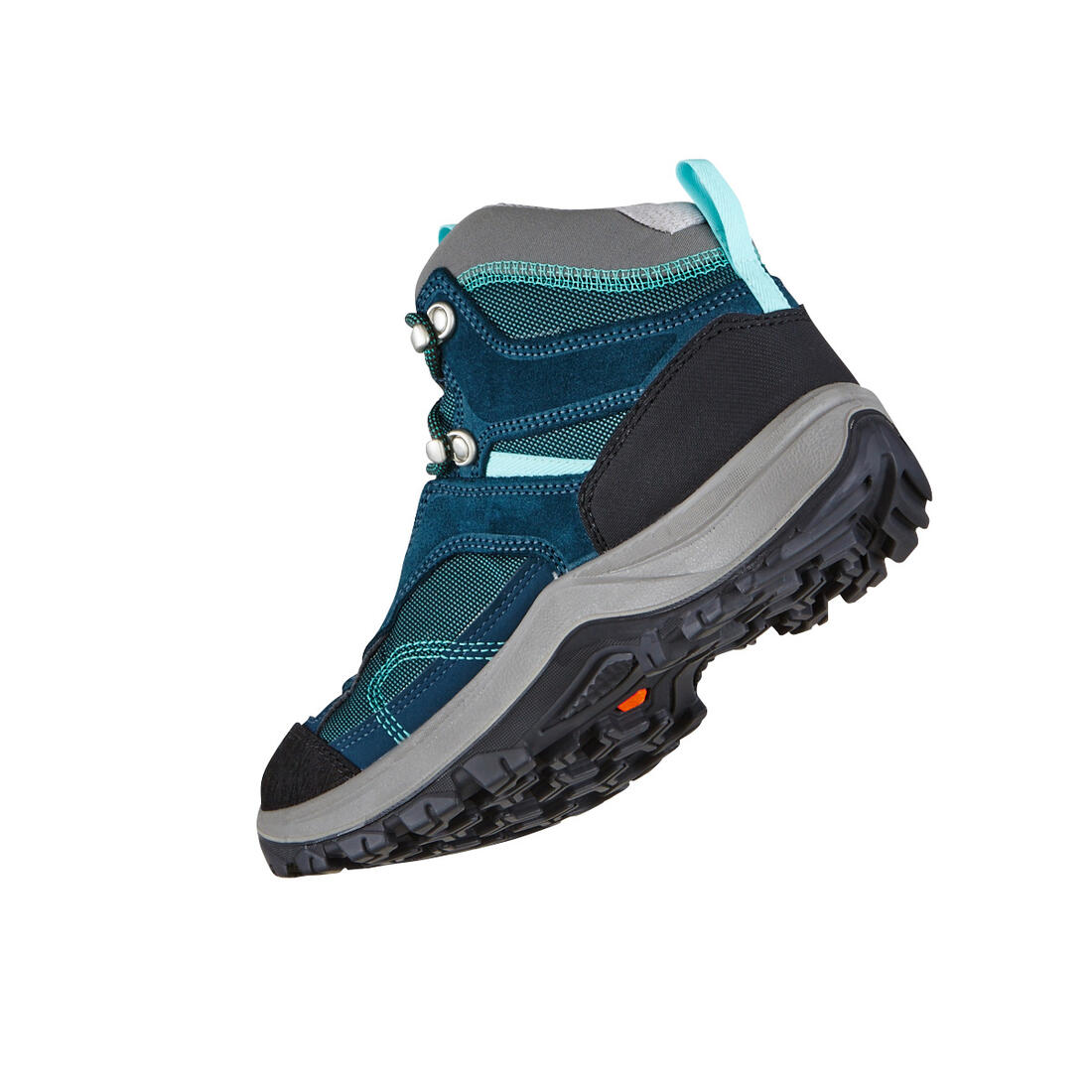 Women’s waterproof mountain walking boots - MH100 Mid - Turquoise - Image 16