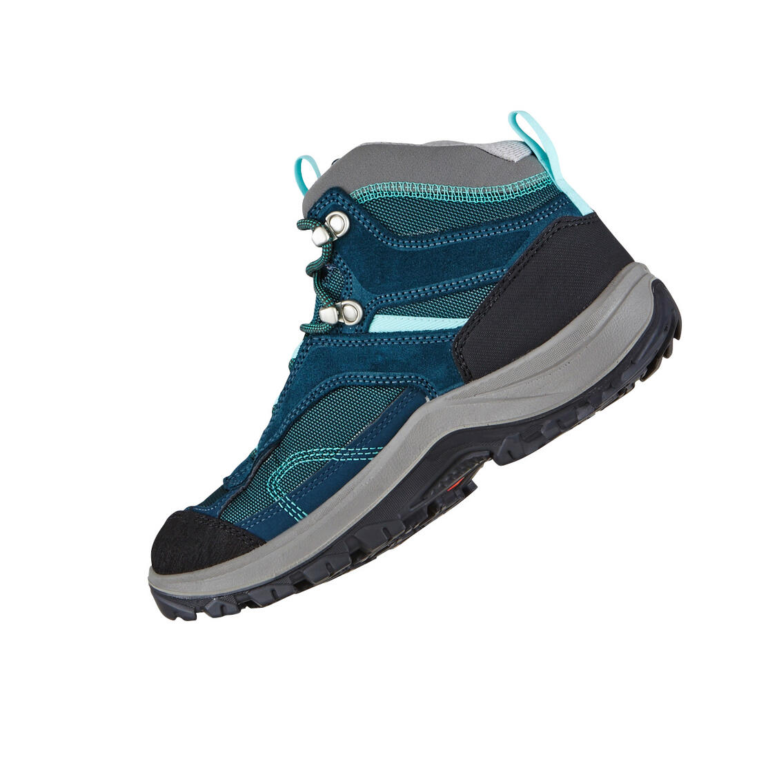 Women’s waterproof mountain walking boots - MH100 Mid - Turquoise - Image 17