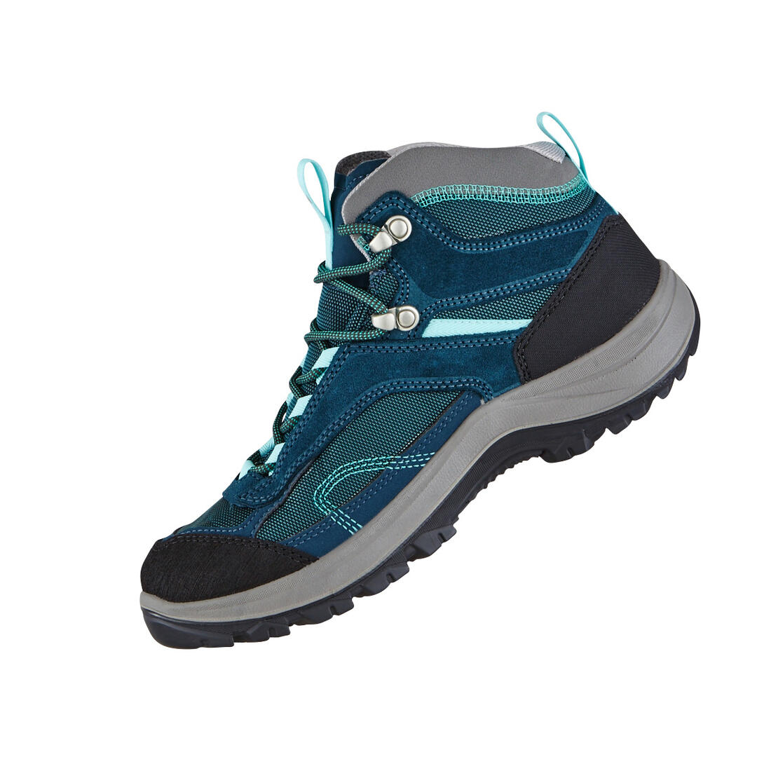 Women’s waterproof mountain walking boots - MH100 Mid - Turquoise - Image 19