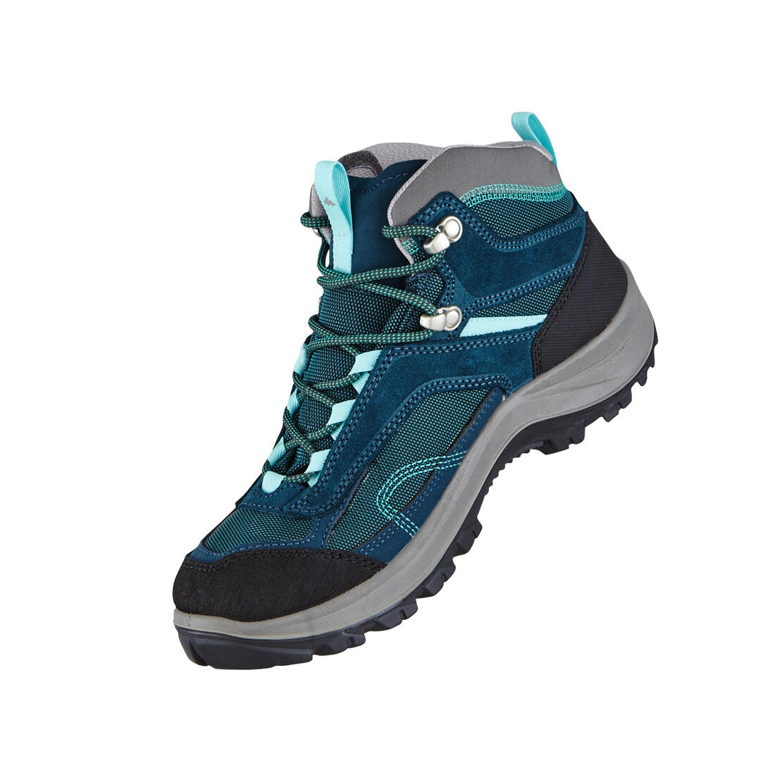 Women’s waterproof mountain walking boots - MH100 Mid - Turquoise - Image 21