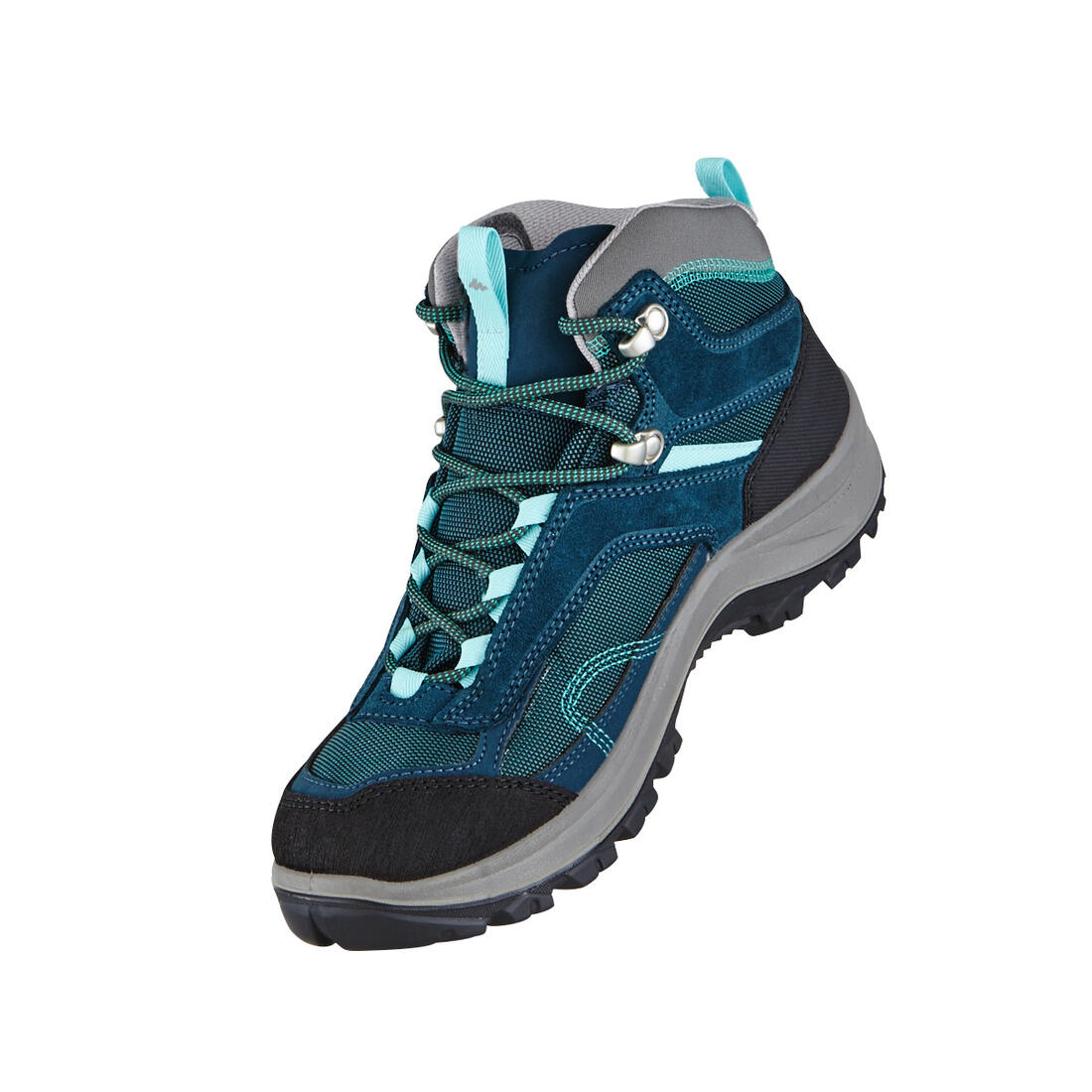 Women’s waterproof mountain walking boots - MH100 Mid - Turquoise - Image 22
