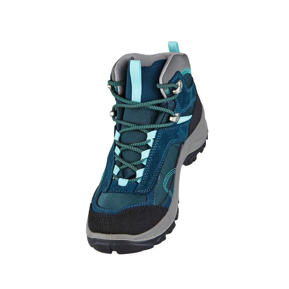 Women’s waterproof mountain walking boots - MH100 Mid - Turquoise - Image 23