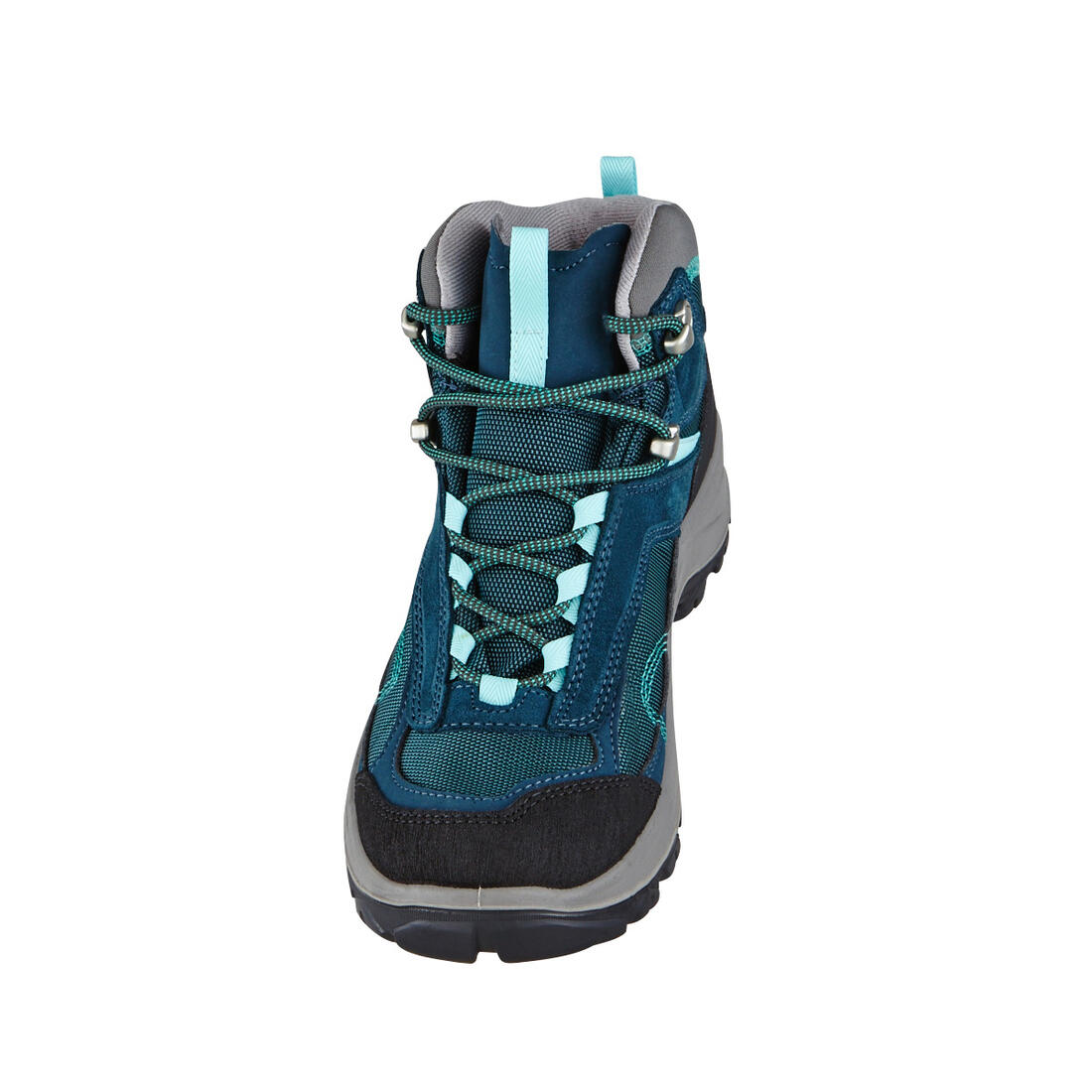 Women’s waterproof mountain walking boots - MH100 Mid - Turquoise - Image 24