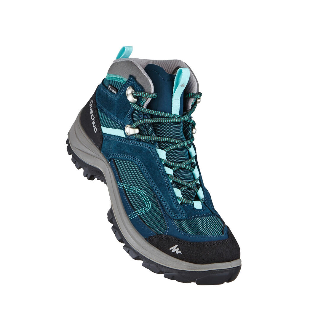 Women’s waterproof mountain walking boots - MH100 Mid - Turquoise - Image 27