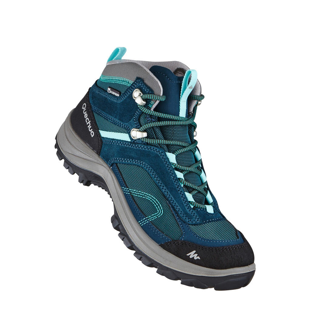 Women’s waterproof mountain walking boots - MH100 Mid - Turquoise - Image 28