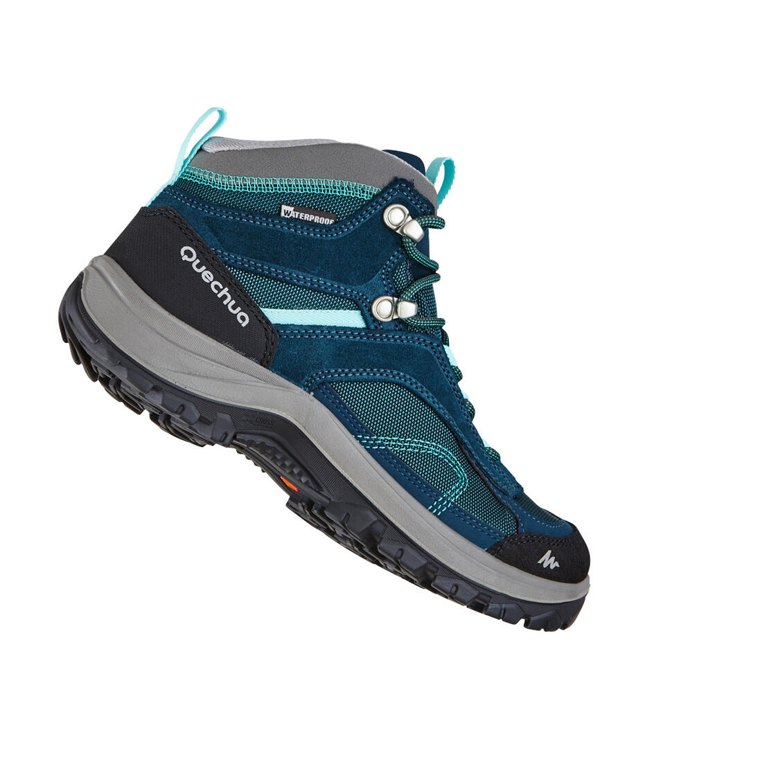 Women’s waterproof mountain walking boots - MH100 Mid - Turquoise - Image 8