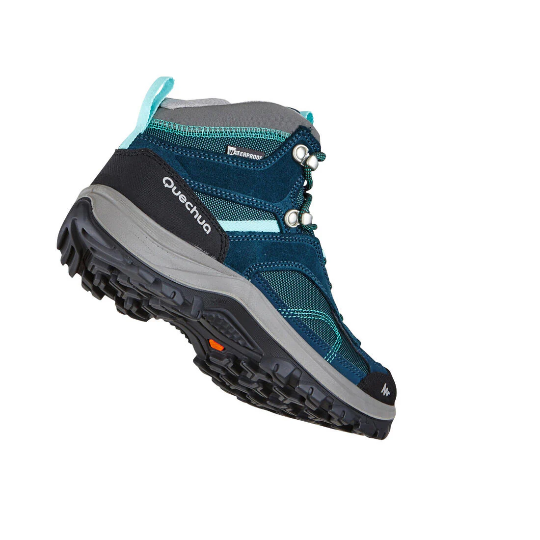 Women’s waterproof mountain walking boots - MH100 Mid - Turquoise - Image 9