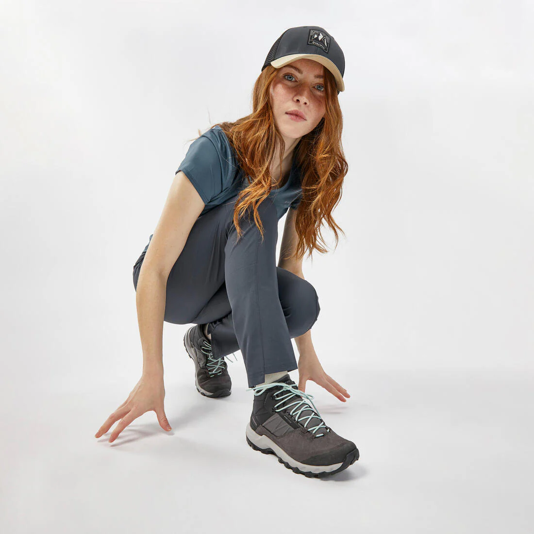 Womenâs Waterproof Mountain Walking Shoes - MH500 - Image 13