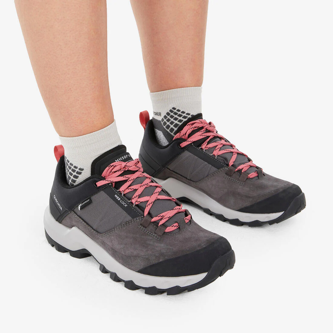Womenâs Waterproof Mountain Walking Shoes - MH500 - Image 5