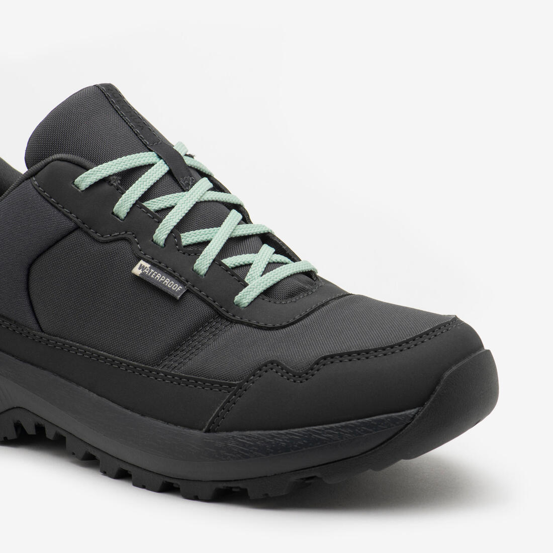 Women's Waterproof Walking Boots NH100 Grey - Image 3