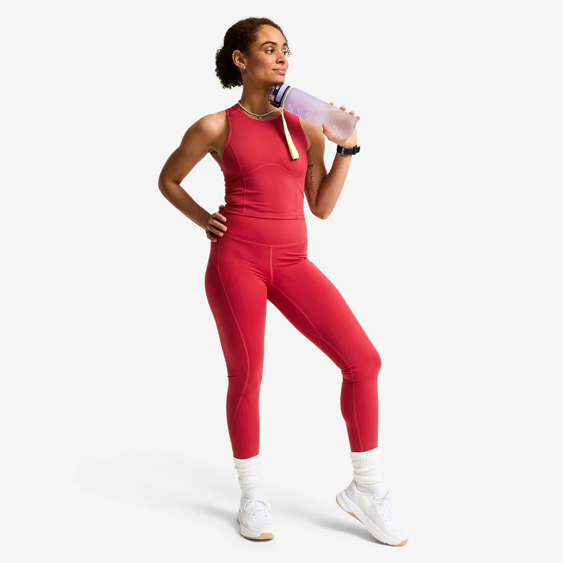 Women's High-Waisted Shaping Sport Leggings - Dark - Image 3