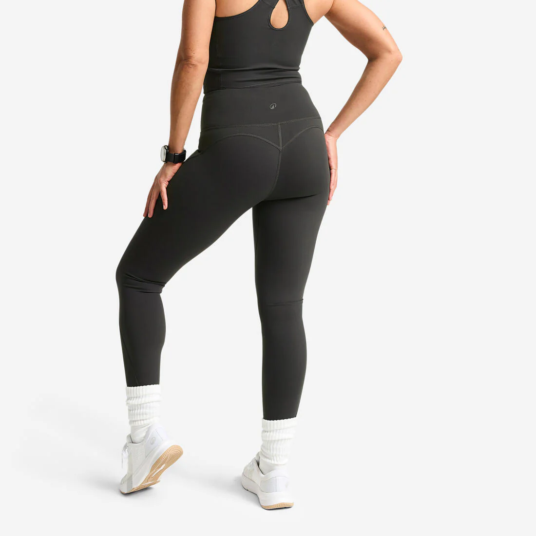 Women's High-Waisted Shaping Sport Leggings - Dark - Image 4