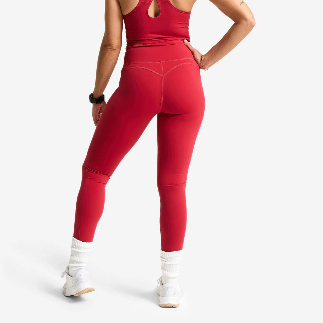 Women's High-Waisted Shaping Sport Leggings - Dark - Image 6