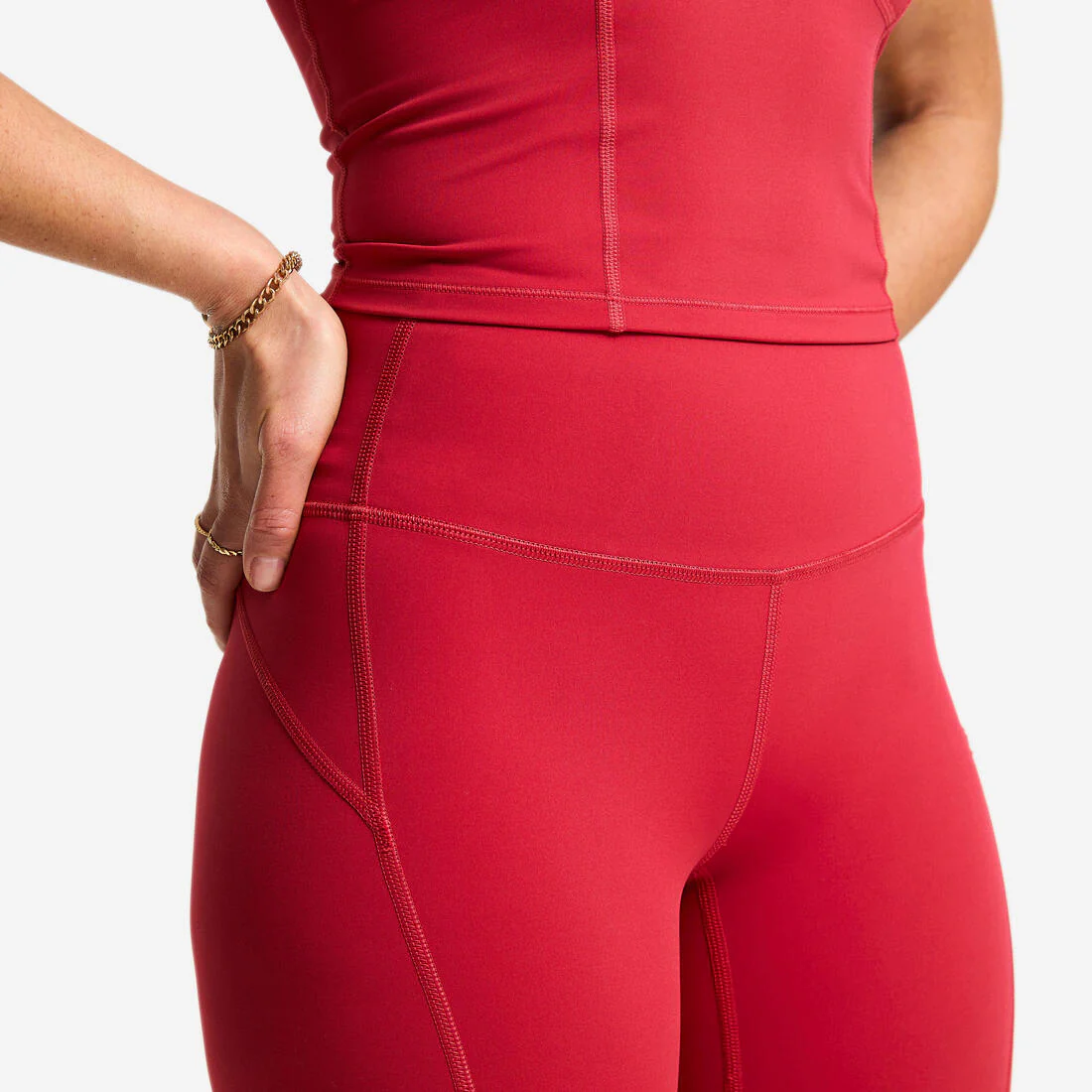 Women's High-Waisted Shaping Sport Leggings - Dark - Image 8