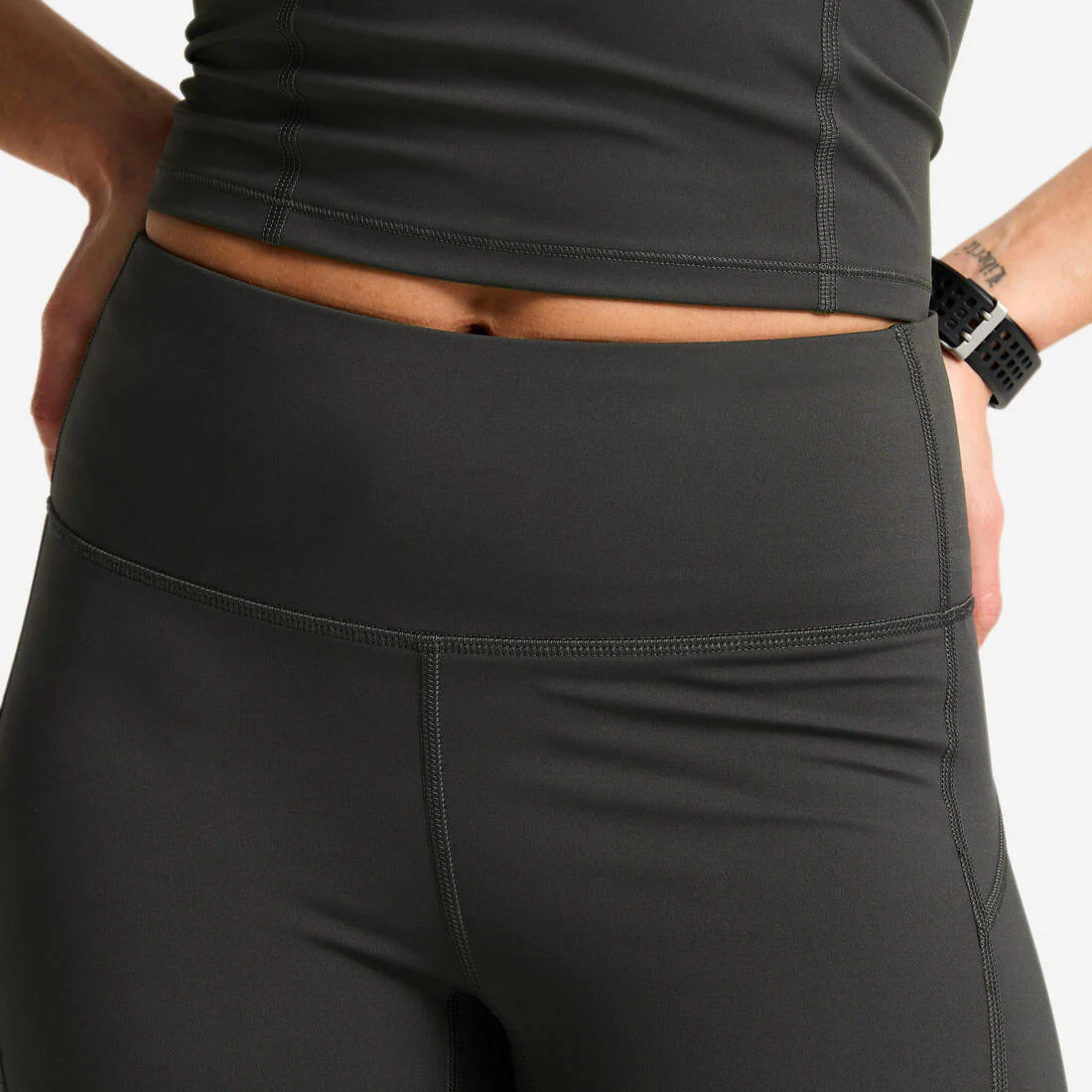 Women's High-Waisted Shaping Sport Leggings - Dark - Image 9