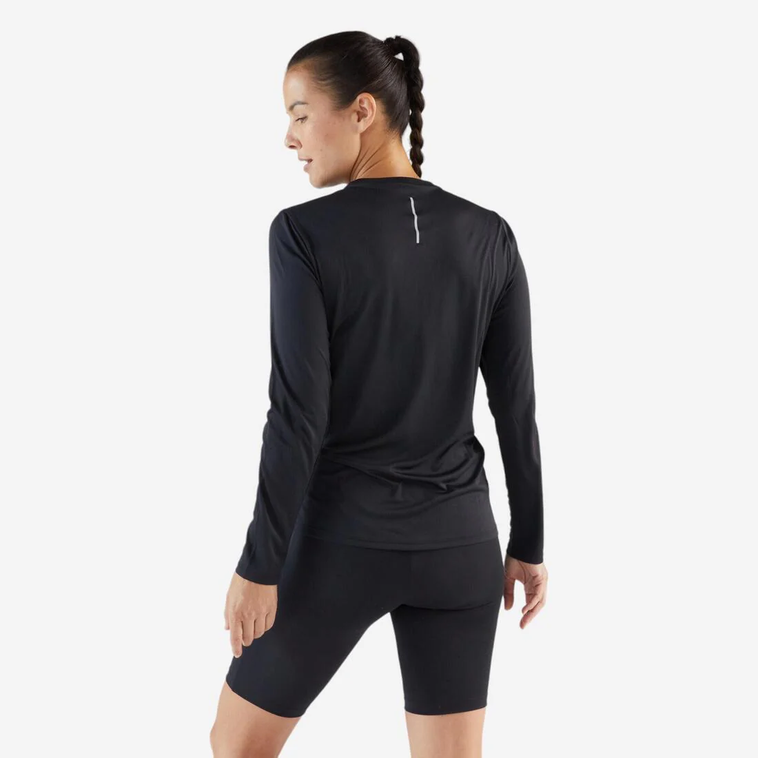Women's long-sleeved running T-shirt Sun Protect - black - Image 3