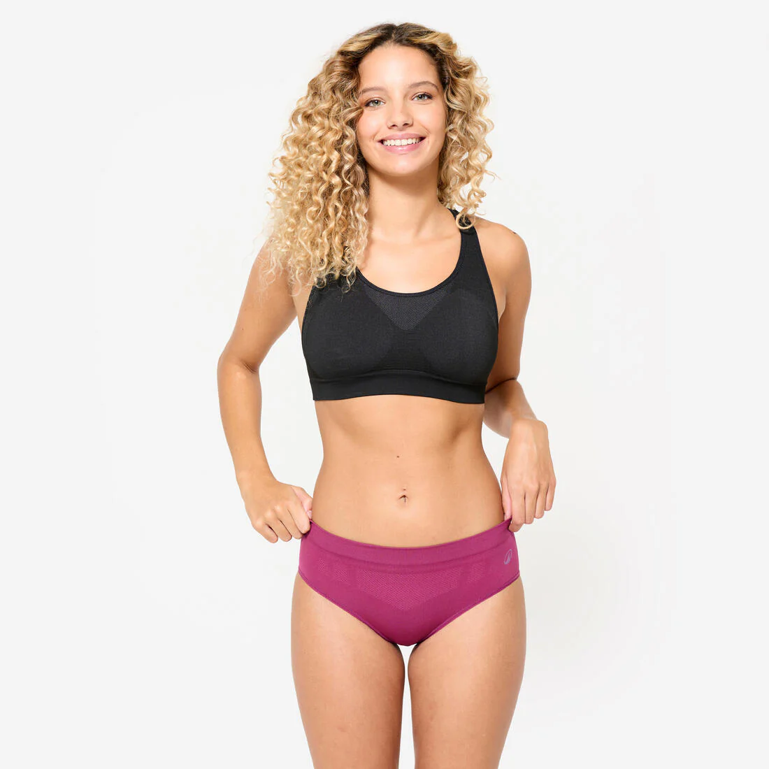 Women's Seamless Knickers Three-Pack - Black/Pink/Sage - Image 6