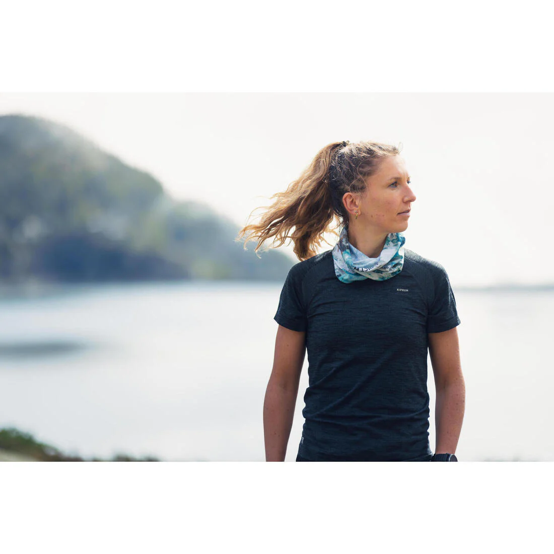 Women's Seamless Running&Trail Running T-Shirt-KIPRUN Run 500 Comfort slim - Image 7