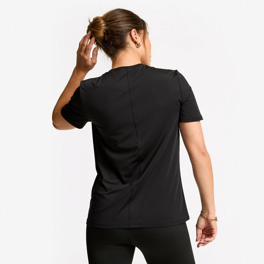 Women's Short-Sleeved T-Shirt - Black - Image 2