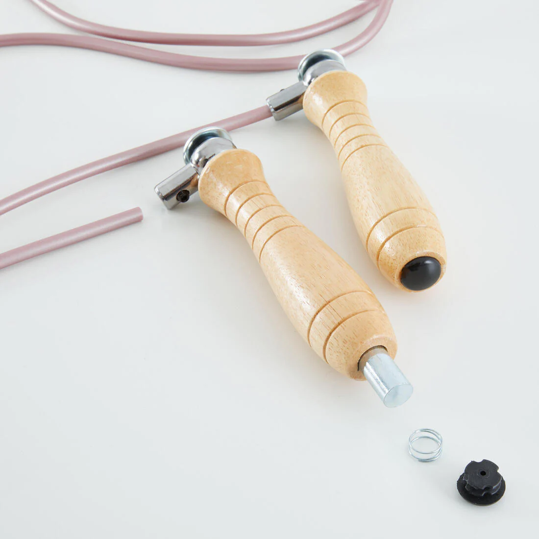 Wooden Boxing Skipping Rope with Removable Weights - Image 3