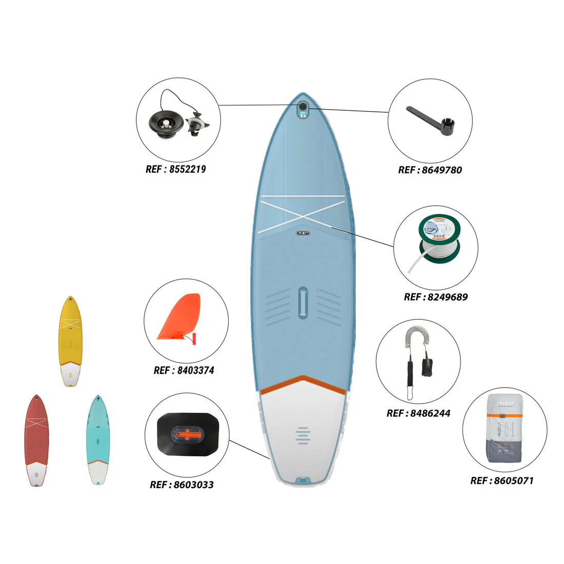 X100 10FT TOURING INFLATABLE STAND-UP PADDLEBOARD - Image 13