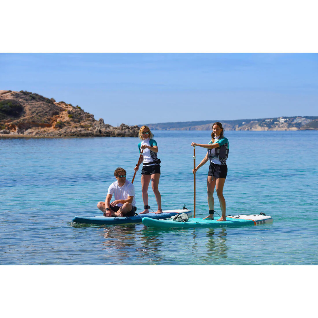 X100 11FT TOURING INFLATABLE STAND-UP PADDLEBOARD - BLUE - Image 19