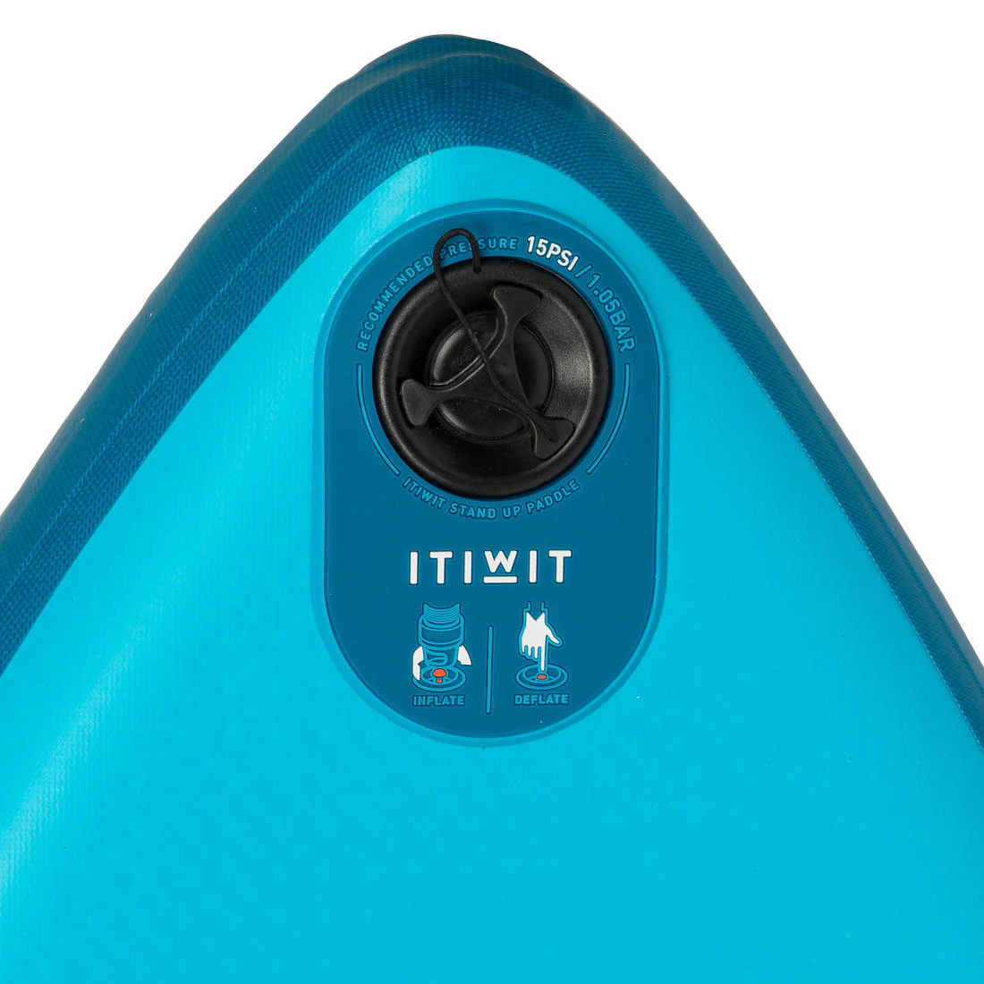 X100 9FT TOURING INFLATABLE STAND-UP PADDLEBOARD - BLUE / ORANGE - Image 11