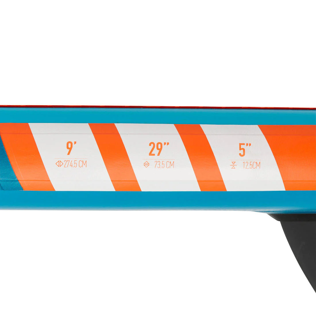 X100 9FT TOURING INFLATABLE STAND-UP PADDLEBOARD - BLUE / ORANGE - Image 13